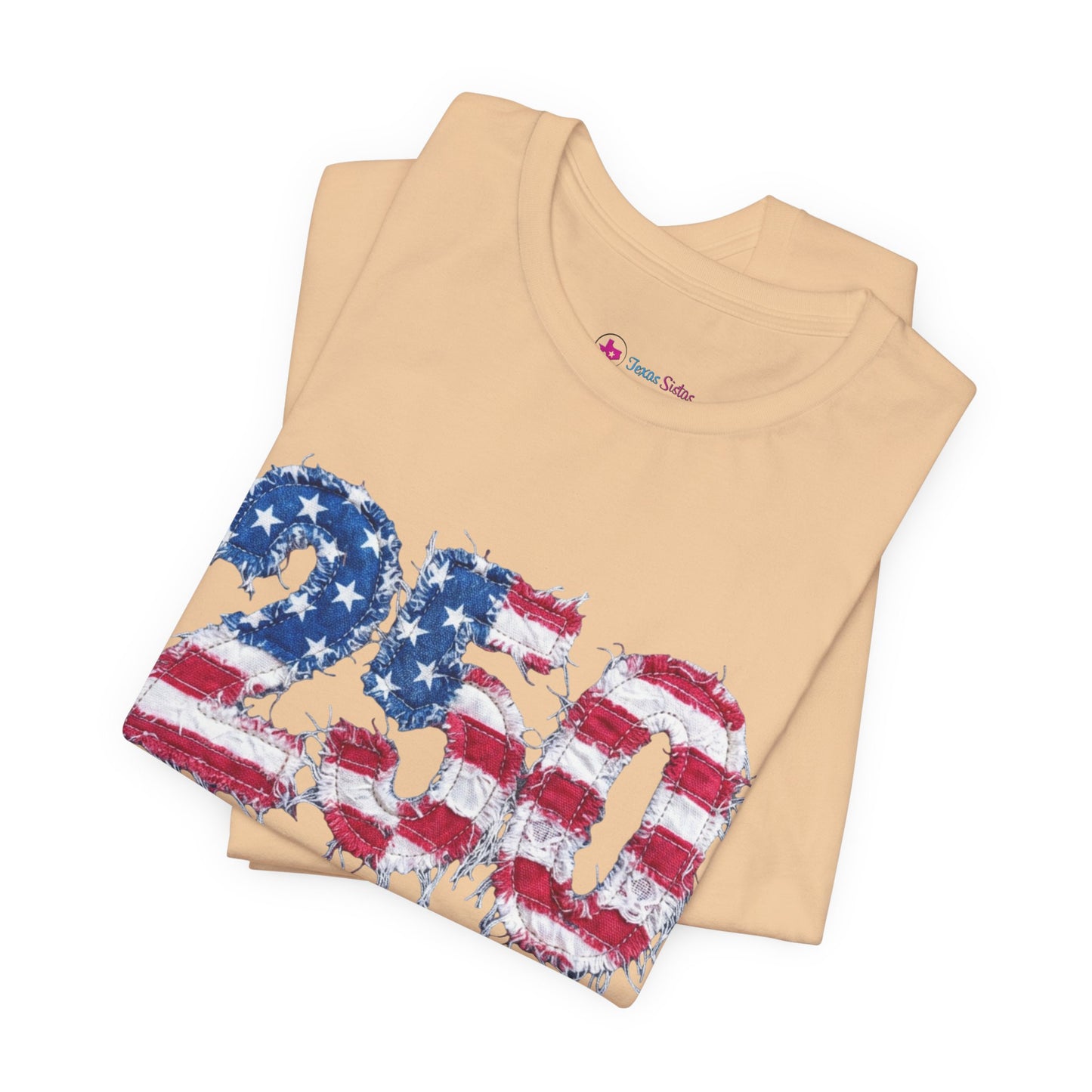 4th of July Frayed Patch Graphic Tee — Patriotic Independence Day T-Shirt