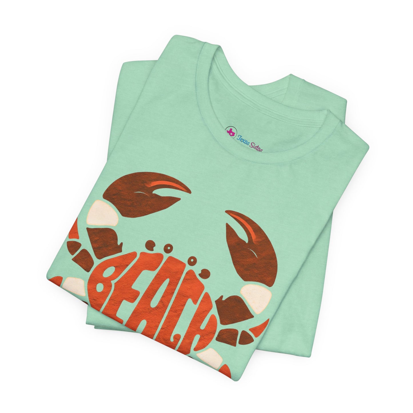 Beach Crab Graphic Tee — Retro Coastal Summer T-Shirt