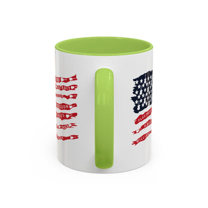 OG Southern Rock Bands & Country Greats USA Flag  Mug  11 or 15oz Coffee Cup