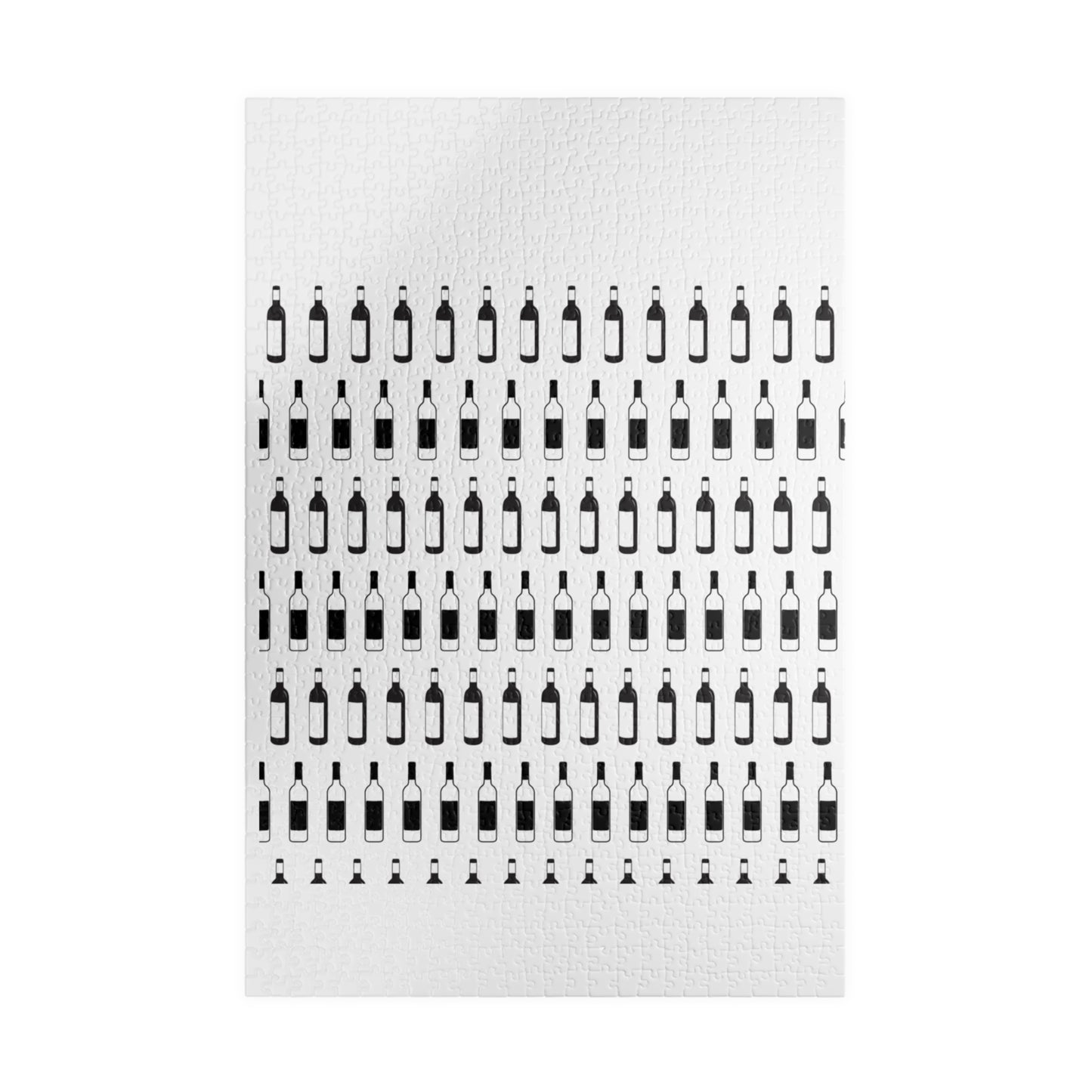 Wine Bottle Pattern Puzzle 520 or 1014 Piece Jigsaw