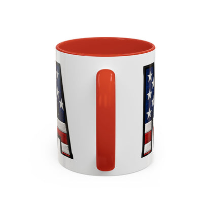 Patriotic AMERICA Flag MAMA Accent Coffee Mug 11 or 15oz