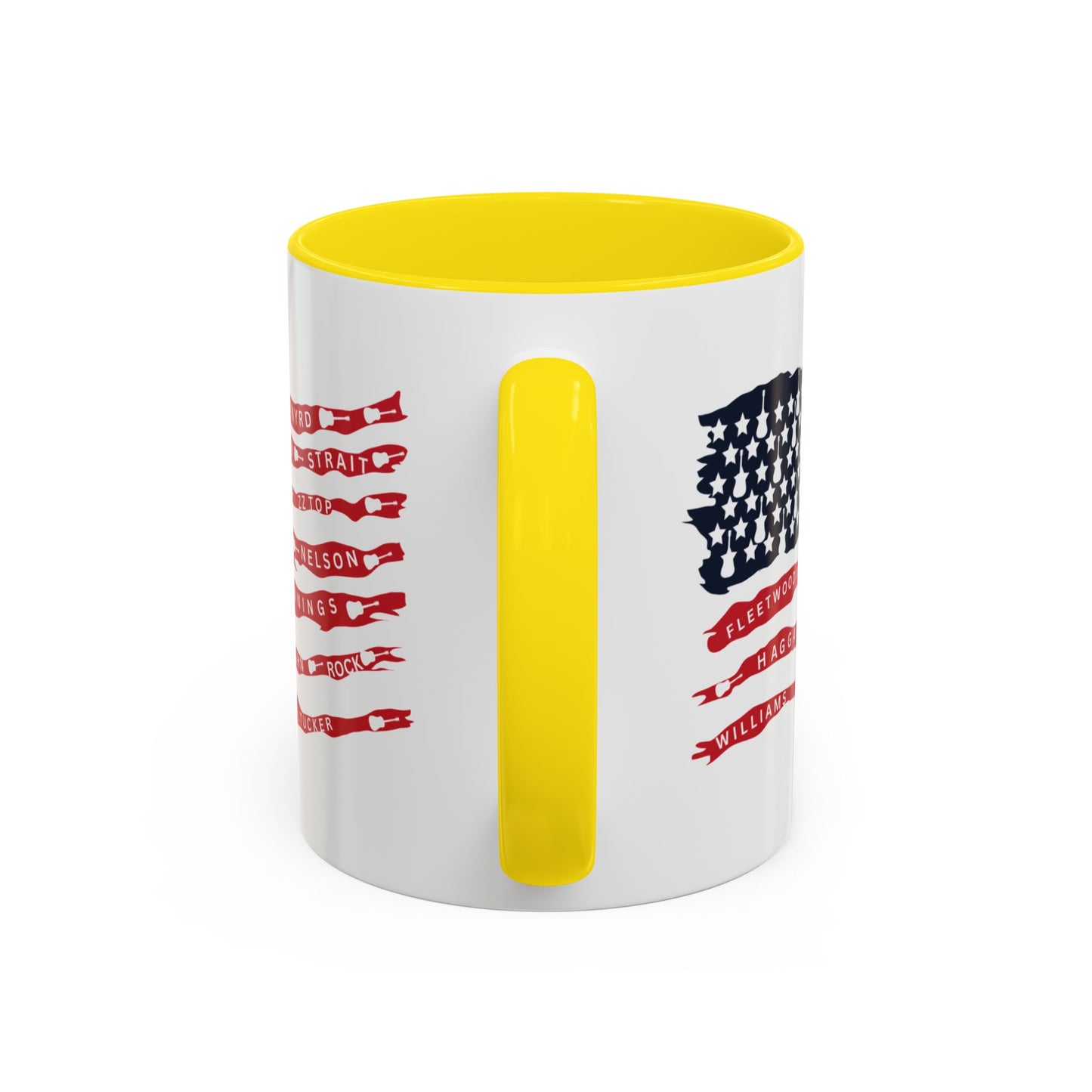 OG Southern Rock Bands & Country Greats USA Flag  Mug  11 or 15oz Coffee Cup