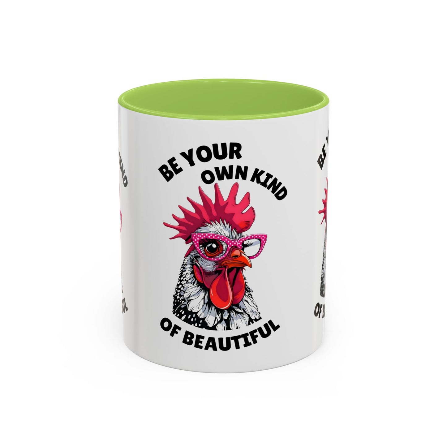 Be Your Own Kind of Beautiful Rooster Coffee Mug (Accent 11/15oz)