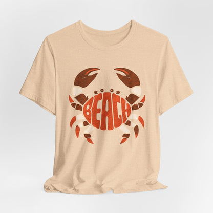 Beach Crab Graphic Tee — Retro Coastal Summer T-Shirt