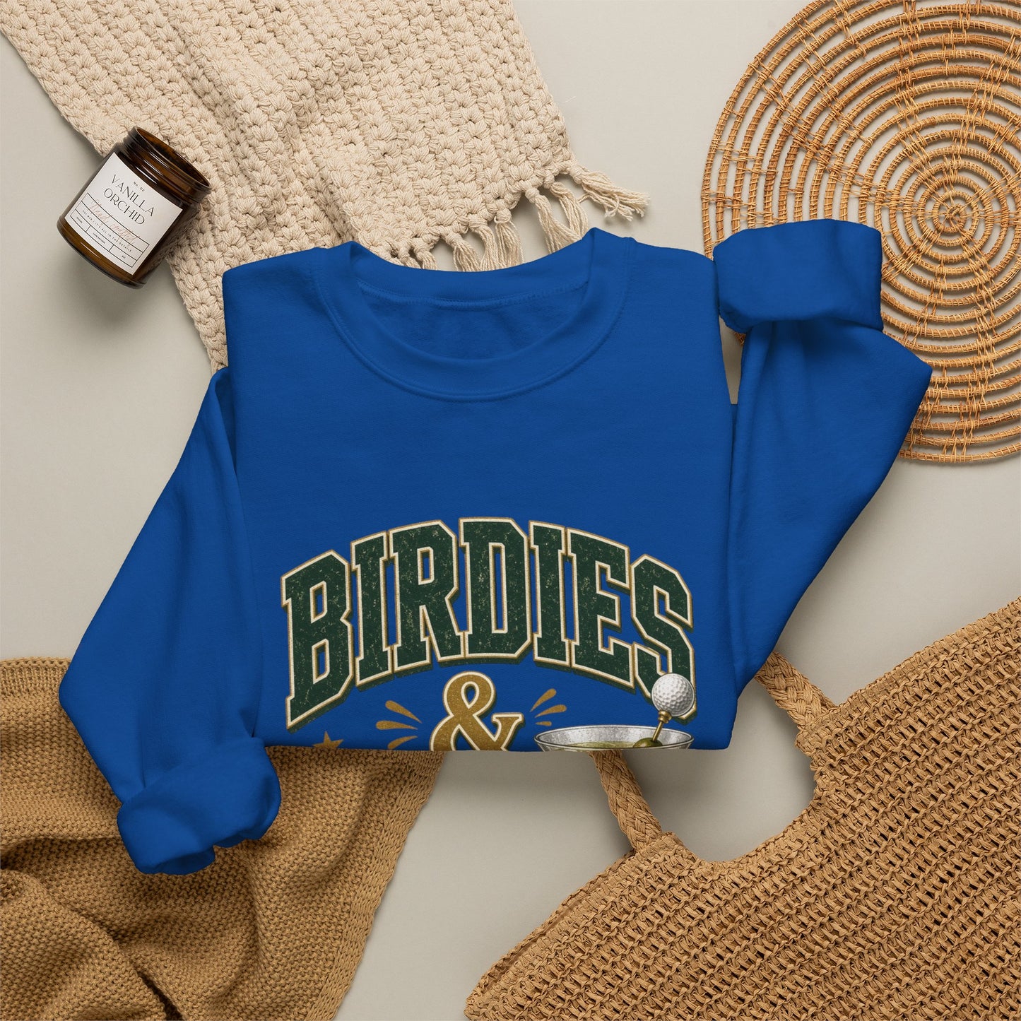 Golf Birdies & Dirties Crewneck Sweatshirt Golfing & Martini's