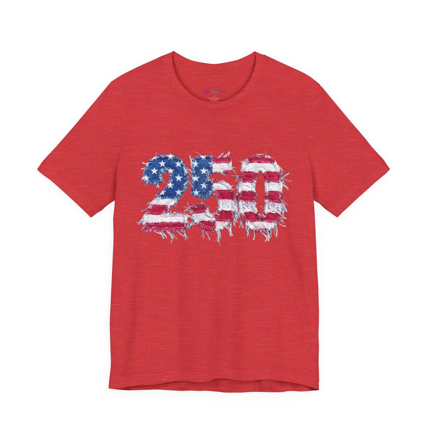 4th of July Frayed Patch Graphic Tee — Patriotic Independence Day T-Shirt