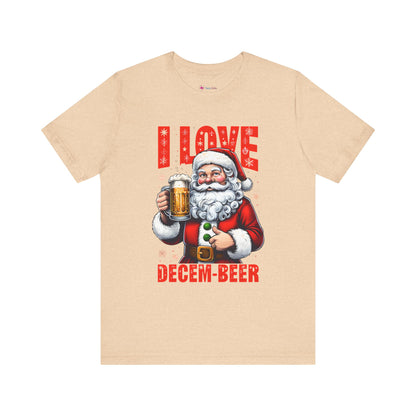 Funny Santa I LOVE DECEM-BEER T-Shirt