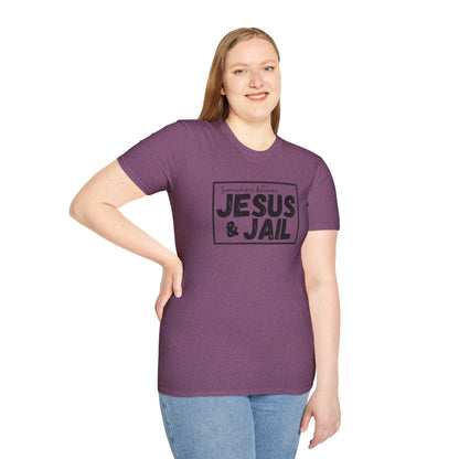 Somewhere Between Jesus & Jail T-Shirt