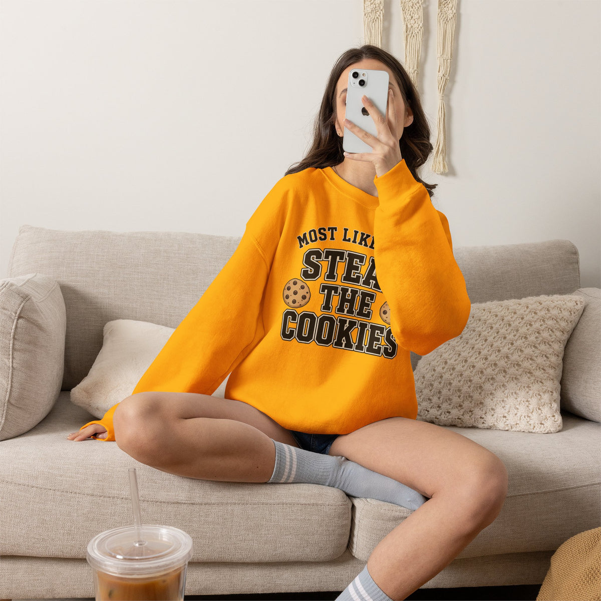 Most Likely To Steal The Cookies Sweatshirt - Christmas Crewneck