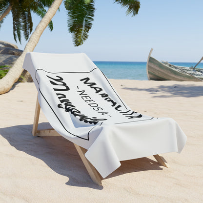 Mamacita Needs a Margarita Beach Towel