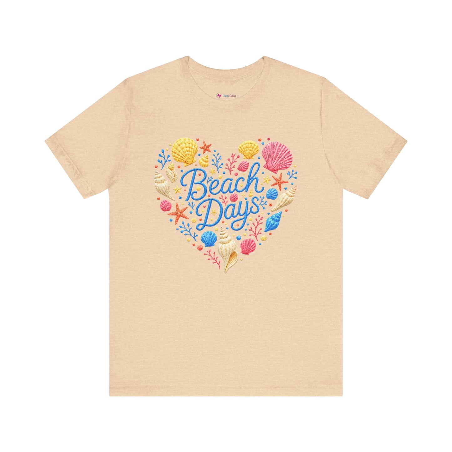 Beach Days heart seashells T-Shirt