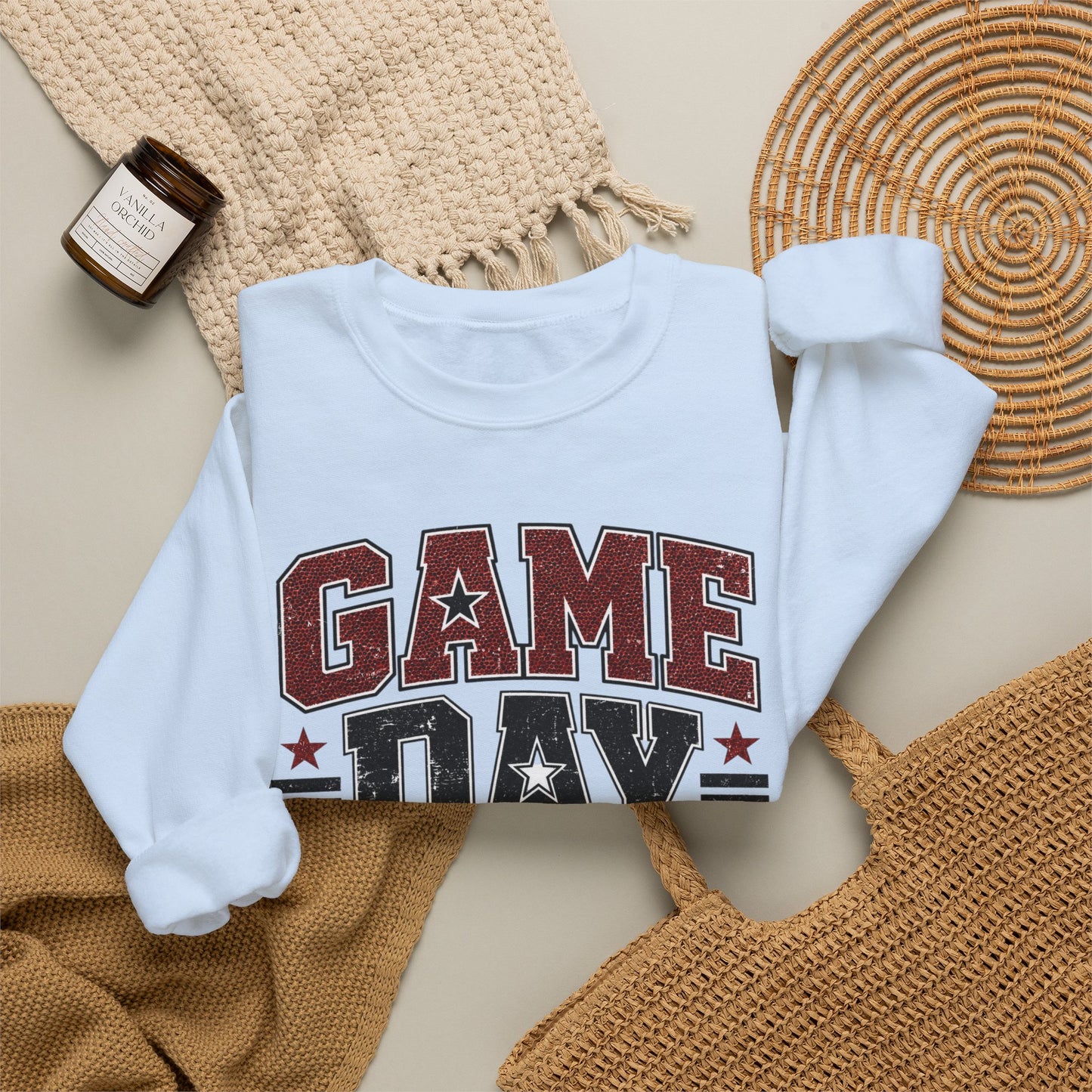 Game Day Mode Sweatshirt — Football Fan Crewneck