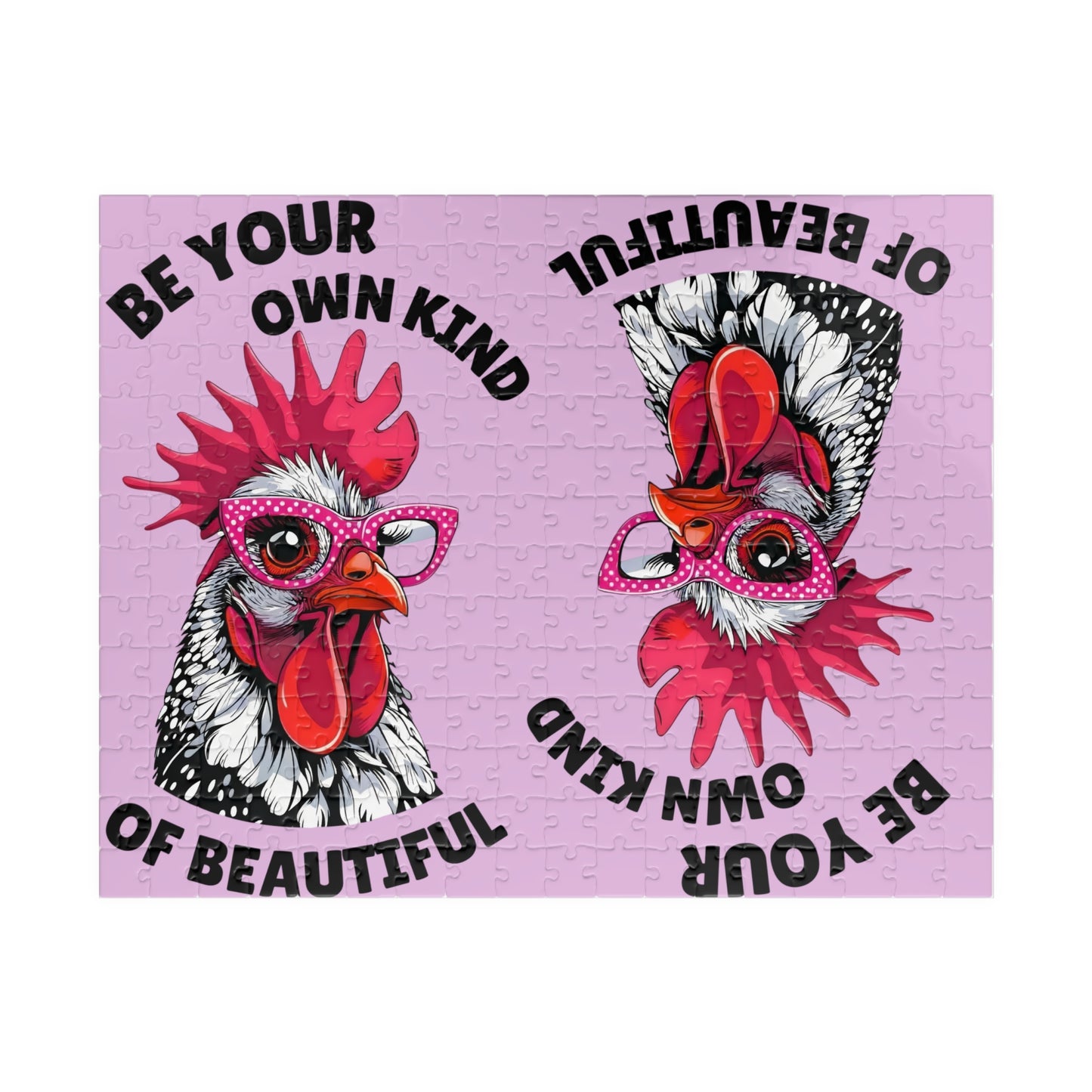 Be Your Own Kind of Beautiful Chicken Puzzle | Assorted Size Jigsaw Puzzles