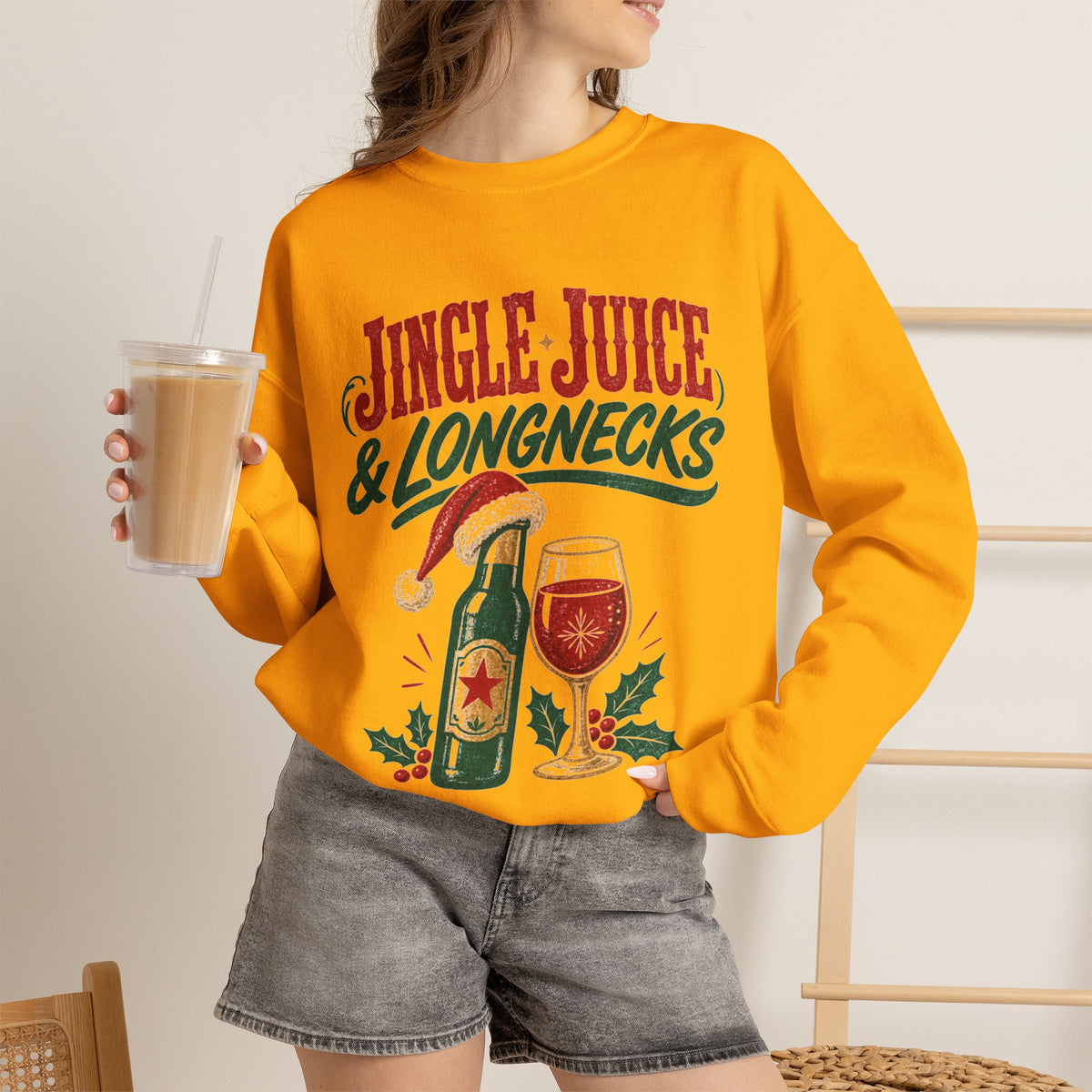Jingle Juice & Longnecks Christmas Sweatshirt