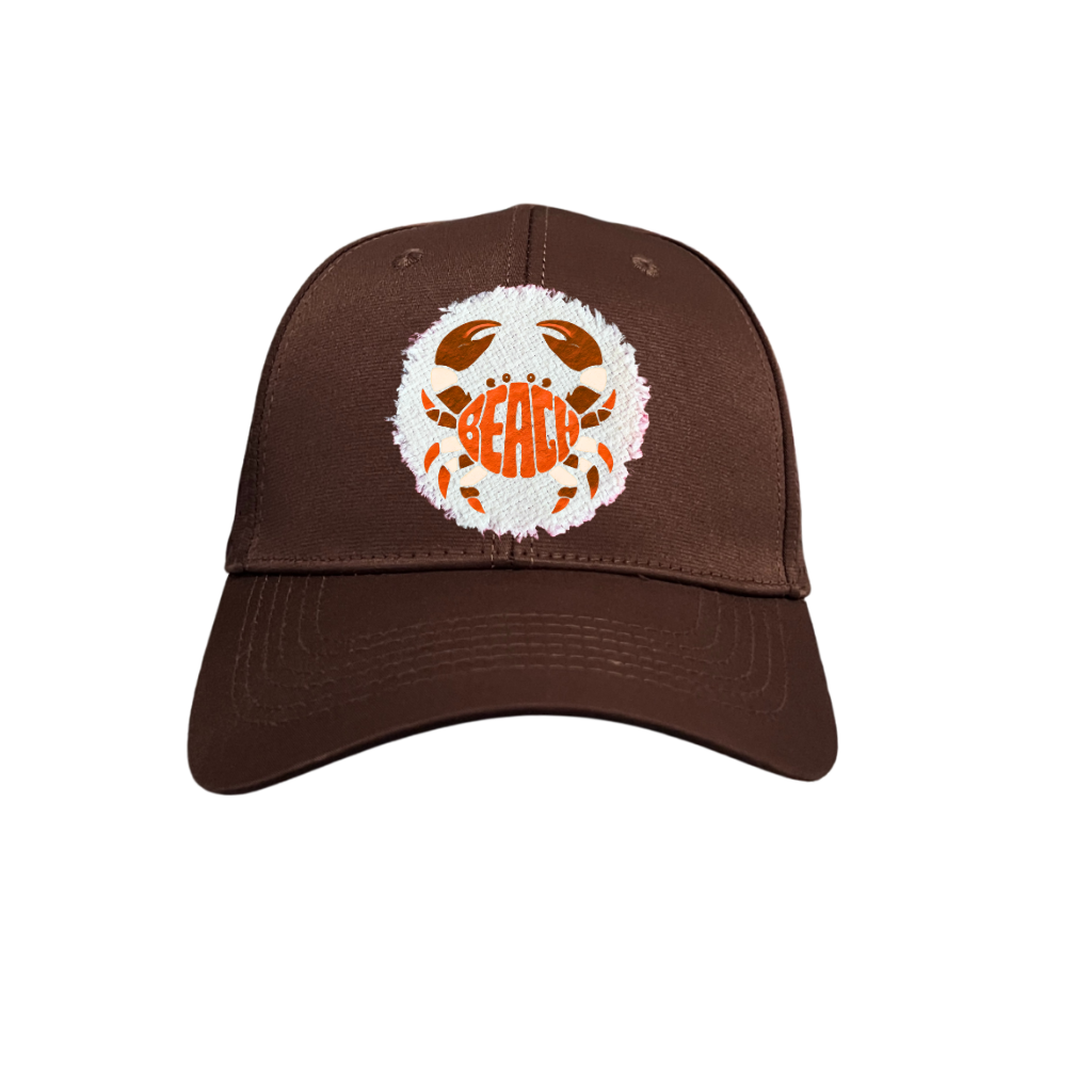 BEACH CRAB BROWN Trucker Hat - Adjustable