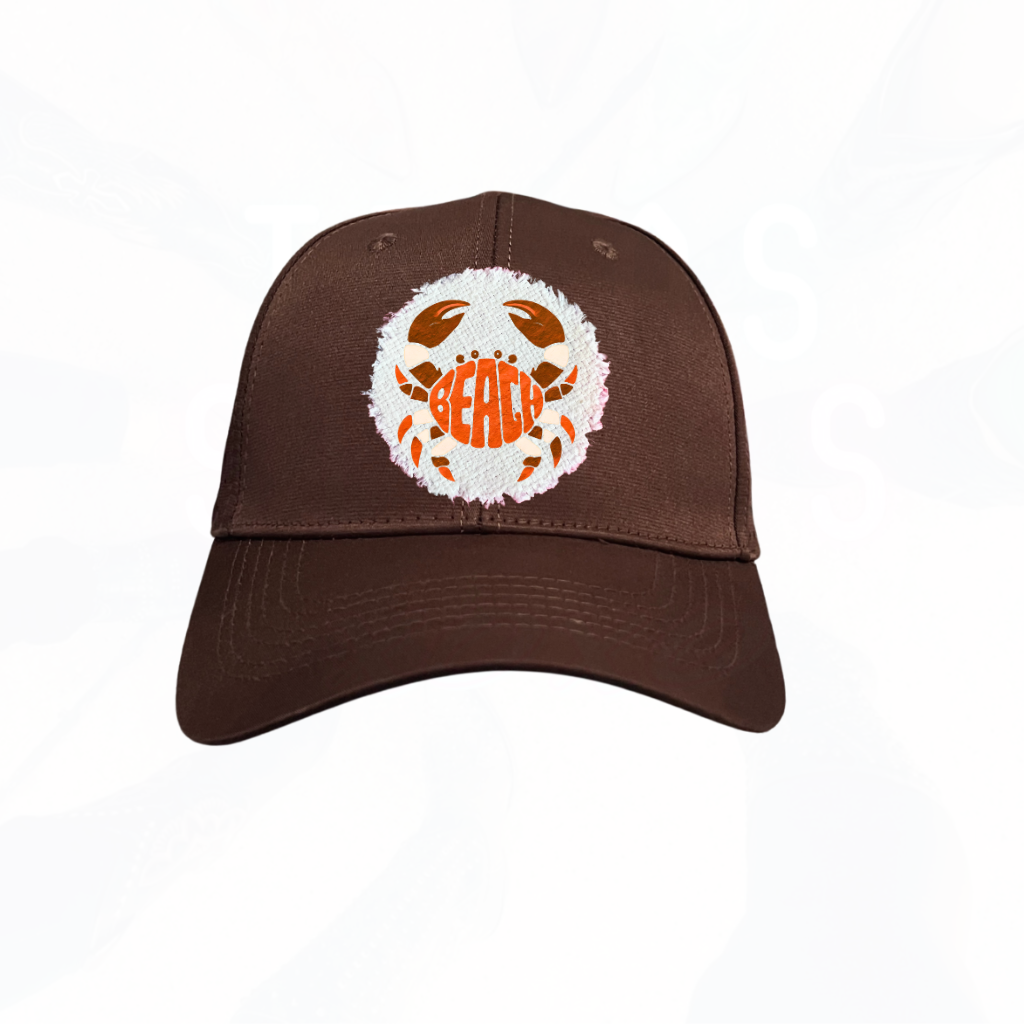 BEACH CRAB BROWN Trucker Hat - Adjustable