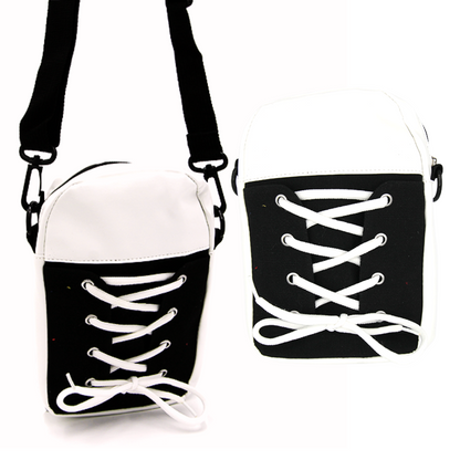 SO CUTE Sneaker Messenger Bag - Detachable Adjustable Strap - 4 Colors
