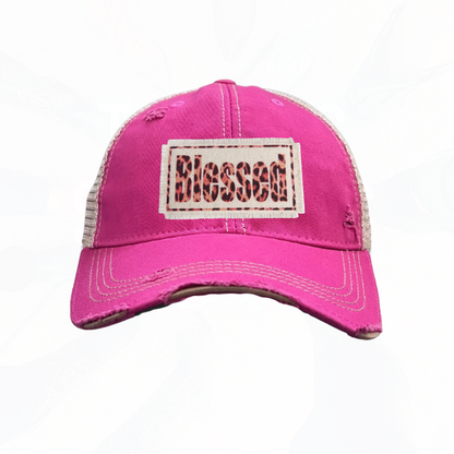Leopard Blessed Trucker Hat - 8 Colors