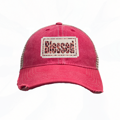 Leopard Blessed Trucker Hat - 8 Colors
