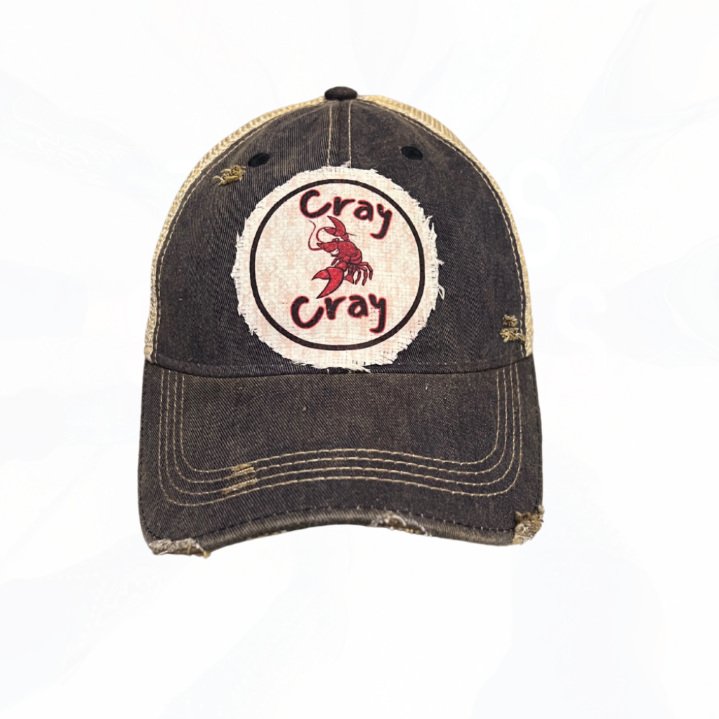 CRAY CRAY Crawfish Season Trucker Hats - Many Colors