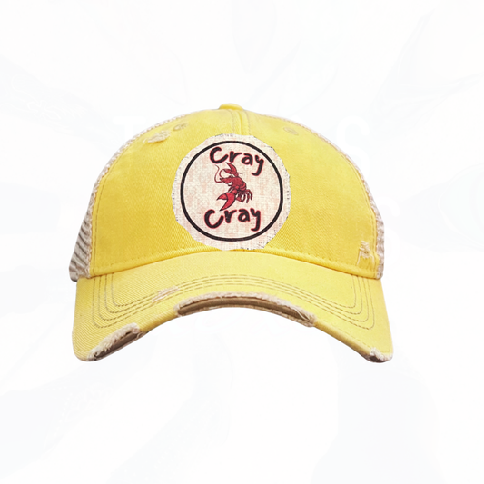 CRAY CRAY Crawfish Season Trucker Hats - Many Colors