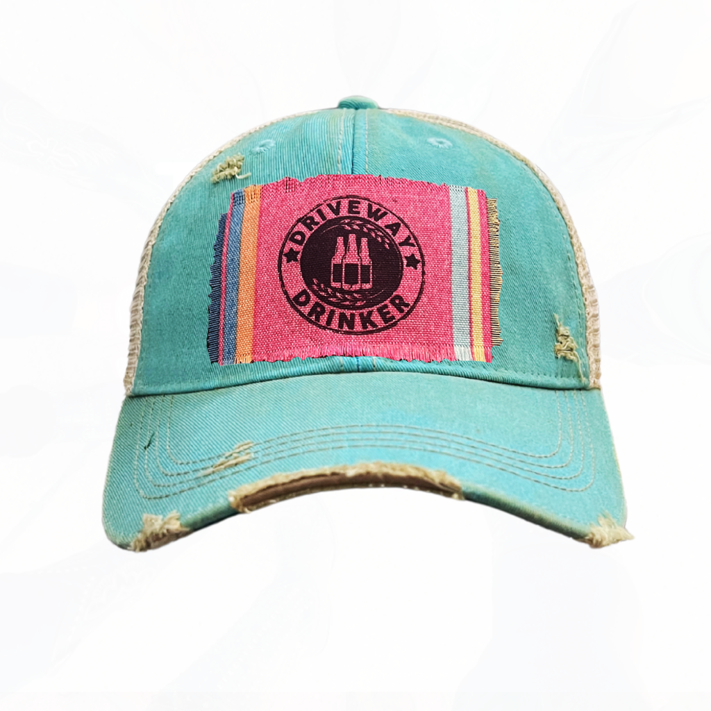 Driveway Drinker Patch Trucker Hat - Lots of colors