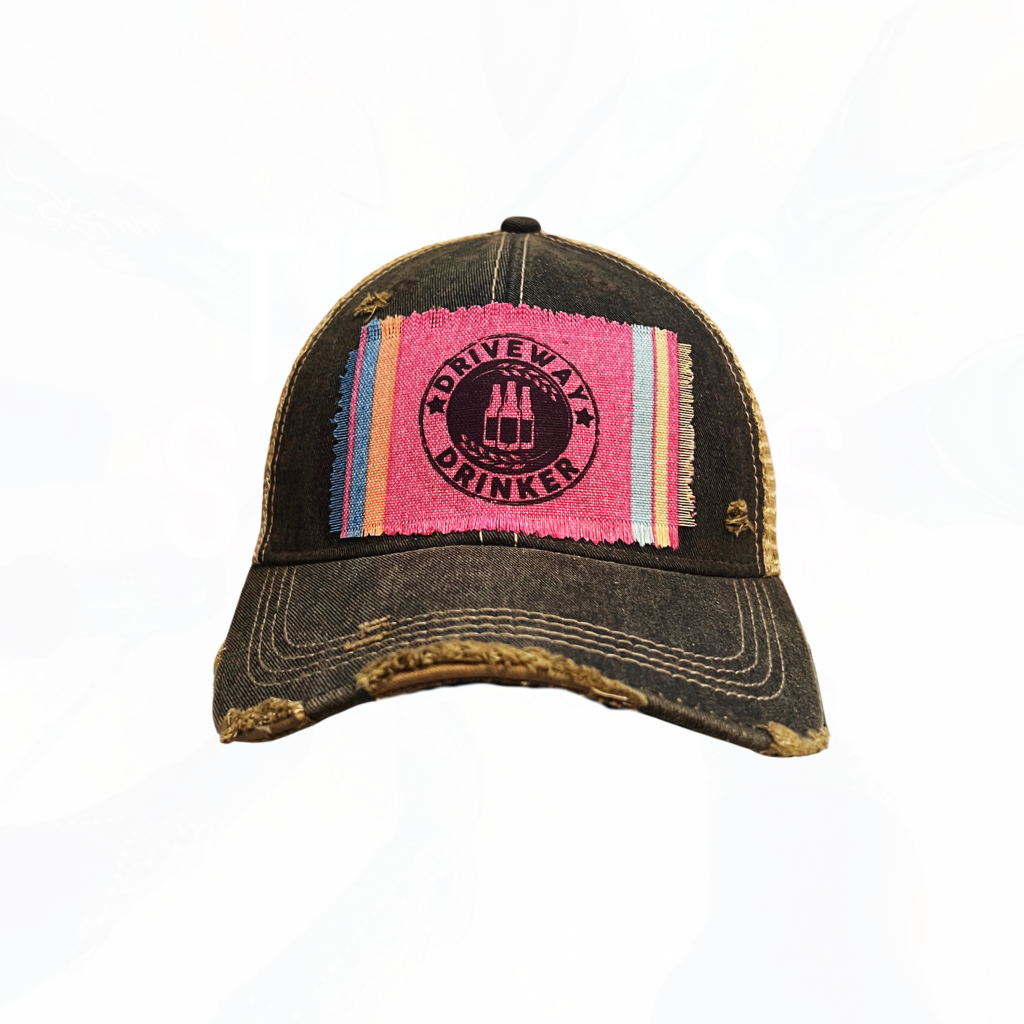 Driveway Drinker Patch Trucker Hat - Lots of colors