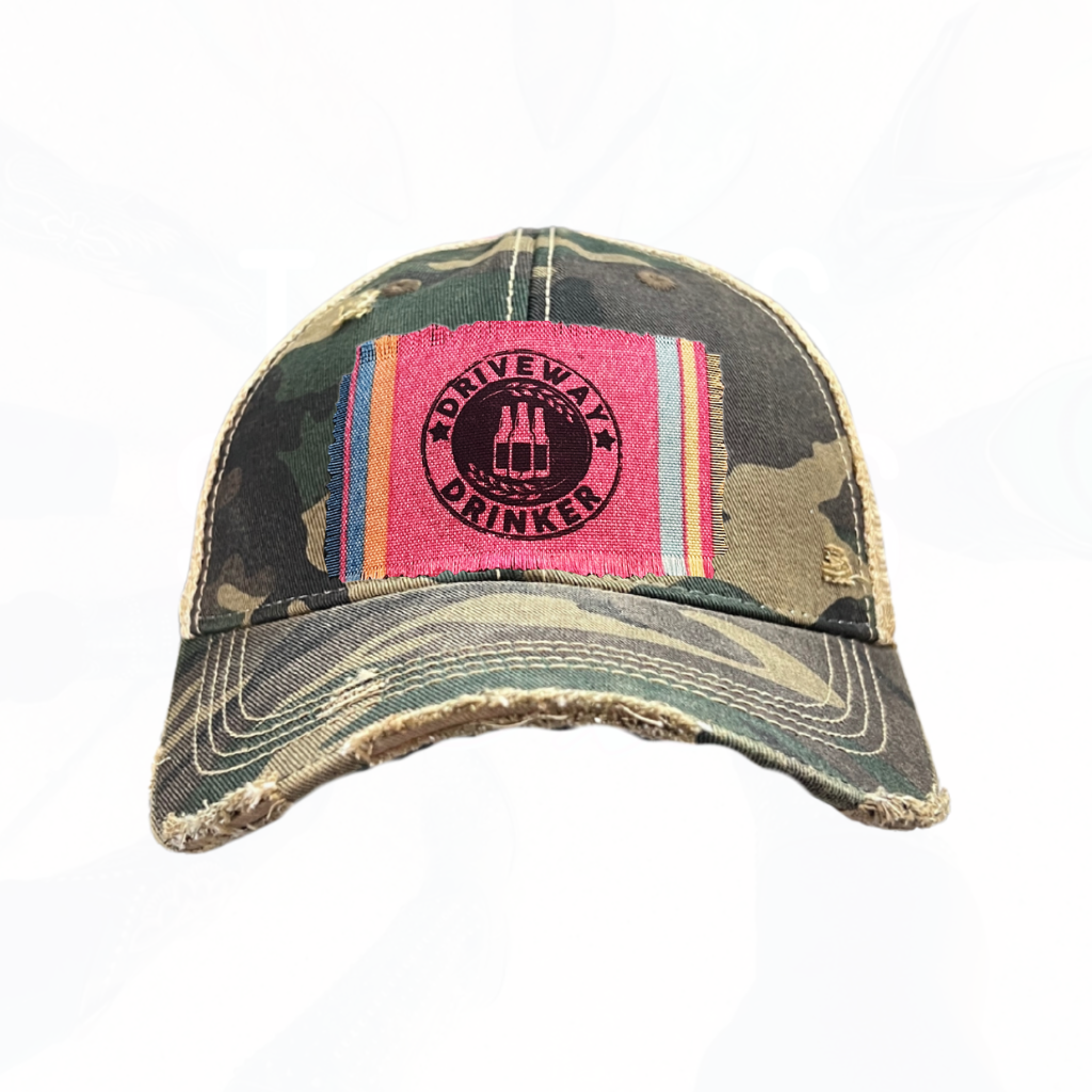 Driveway Drinker Patch Trucker Hat - Lots of colors