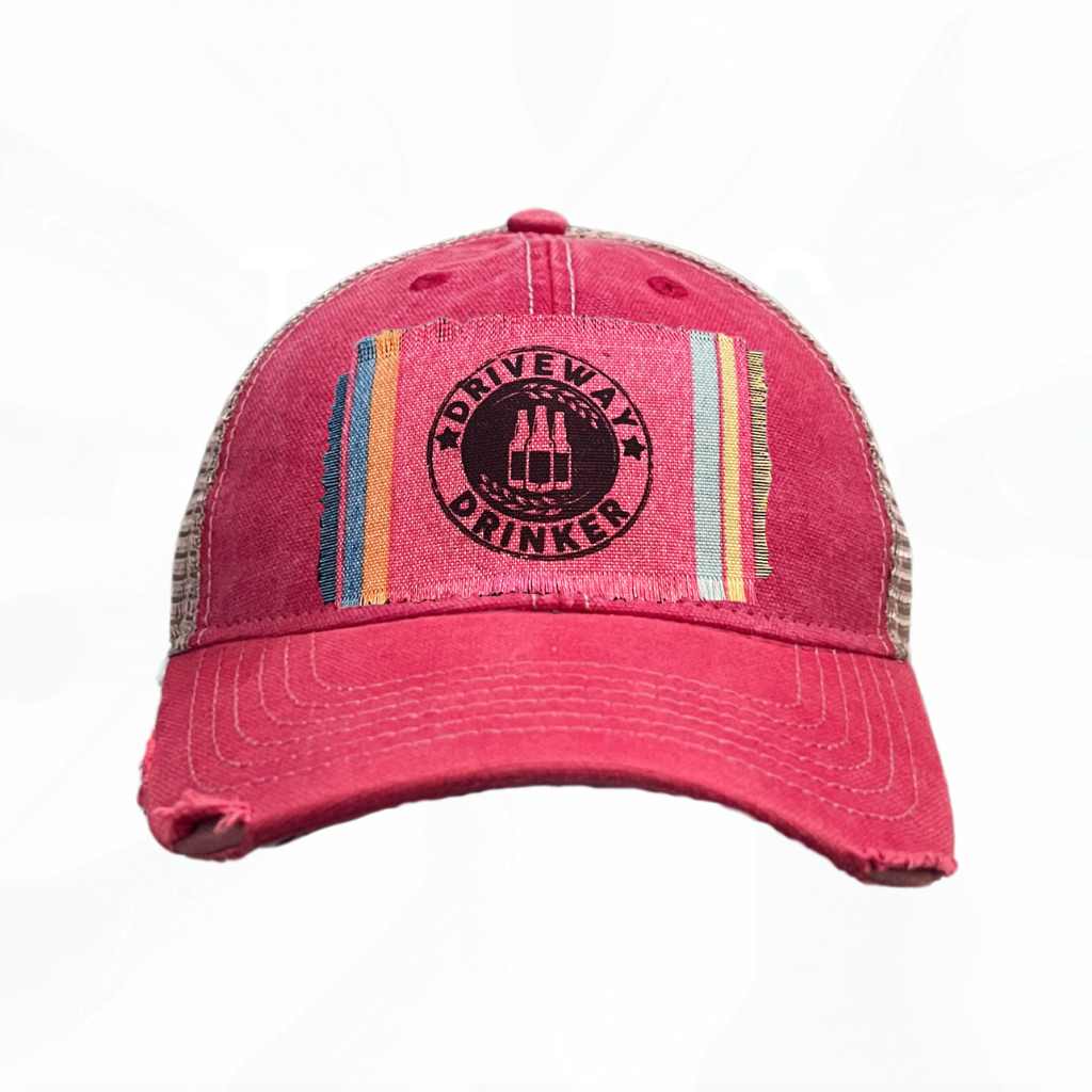 Driveway Drinker Patch Trucker Hat - Lots of colors
