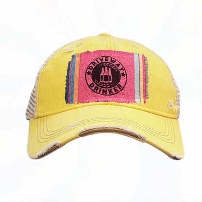 Driveway Drinker Patch Trucker Hat - Lots of colors