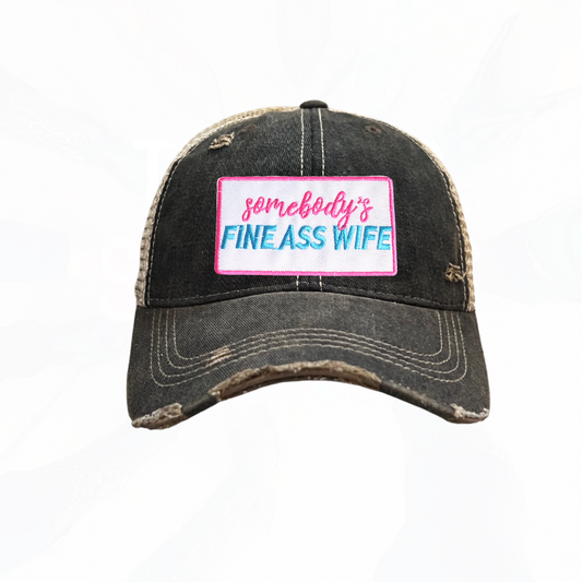 SOMEBODY'S FINE A WIFE Trucker Hat - 7 Colors