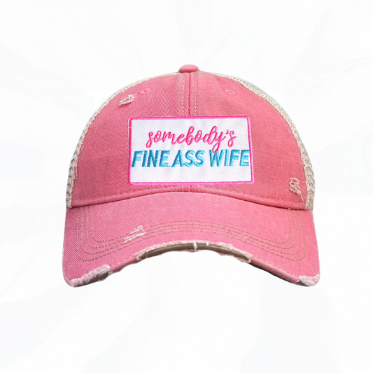 SOMEBODY'S FINE A WIFE Trucker Hat - 7 Colors