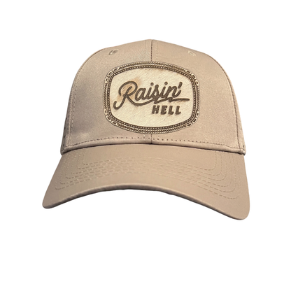 Hair-on-Hyde RAISIN' HELL Patch Hats - 9 Color CHOICES