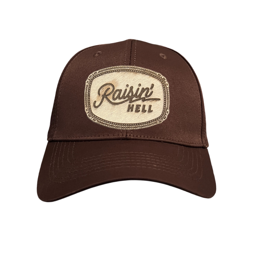 Hair-on-Hyde RAISIN' HELL Patch Hats - 9 Color CHOICES