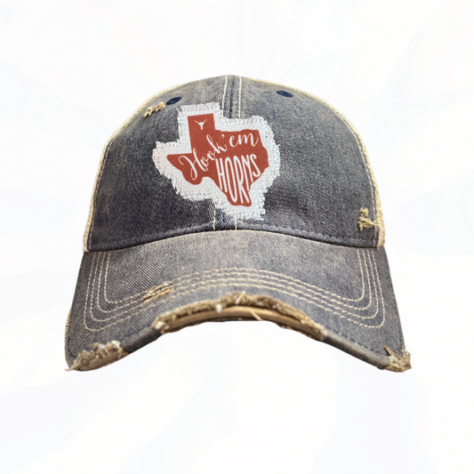HOOK'EM HORNS TEXAS Trucker Hat - 5 COLORS