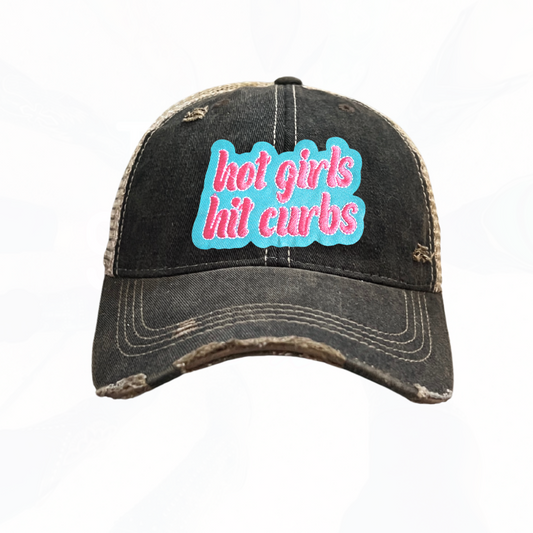 hot girls hit curbs Trucker Hat - 4 Colors