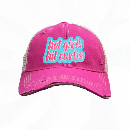 hot girls hit curbs Trucker Hat - 4 Colors