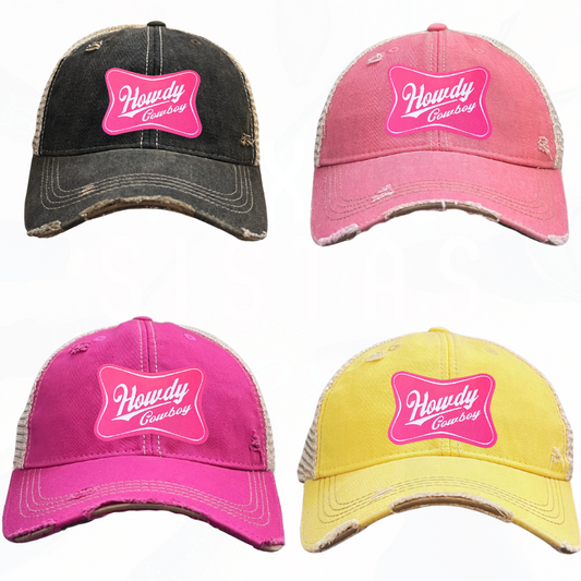 Howdy Cowboy Trucker HAT