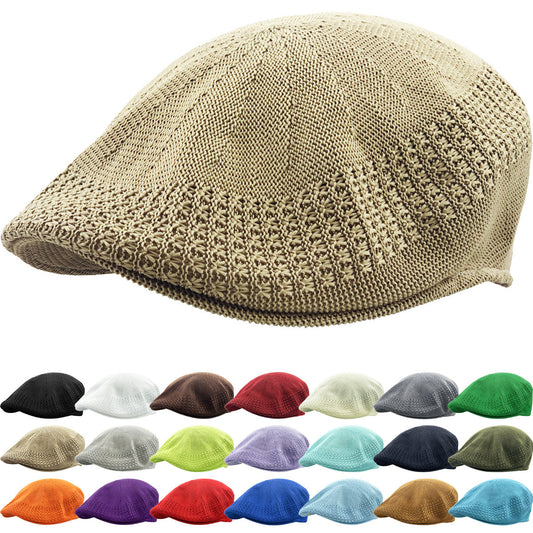 Mesh Newsboy IVY Caps - Unisex - Many Colors