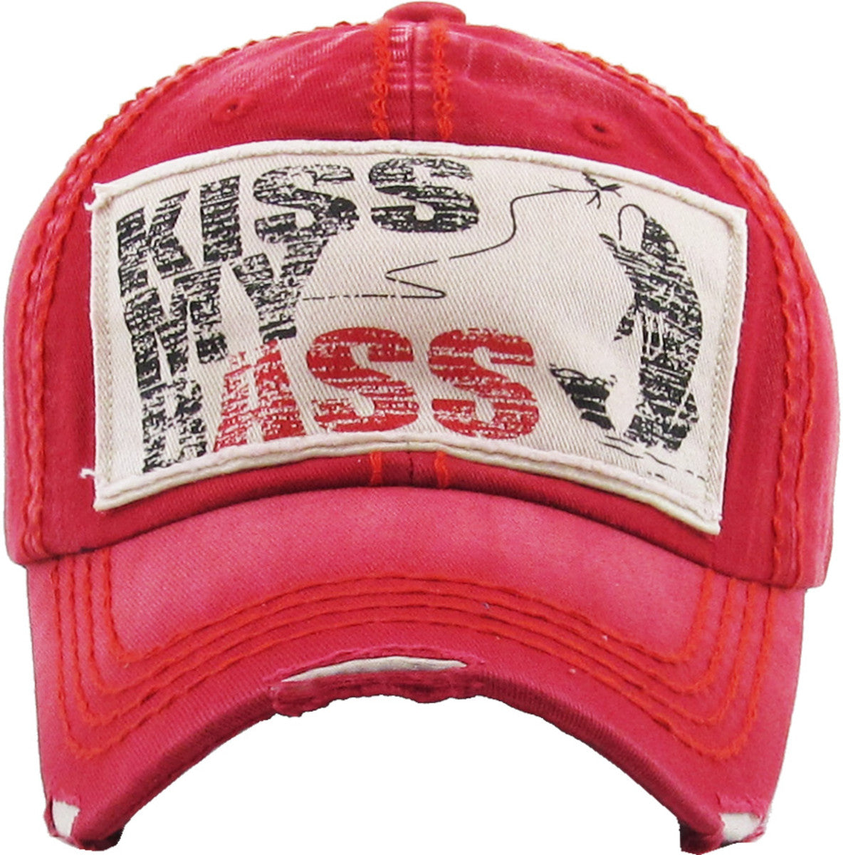 Kiss My Bass Hat Fishing Hat - 2 Colors