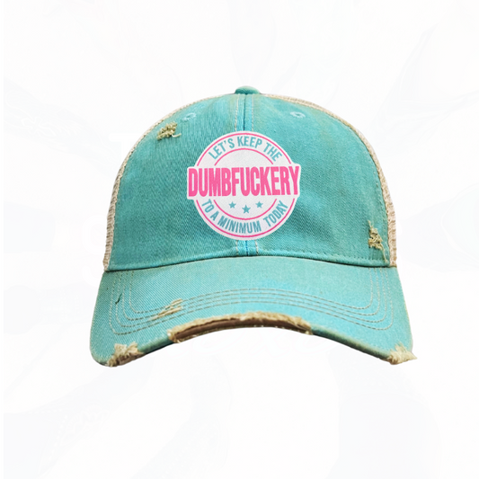 Keep The DumbF**ery to a Minimum Today Trucker HAT