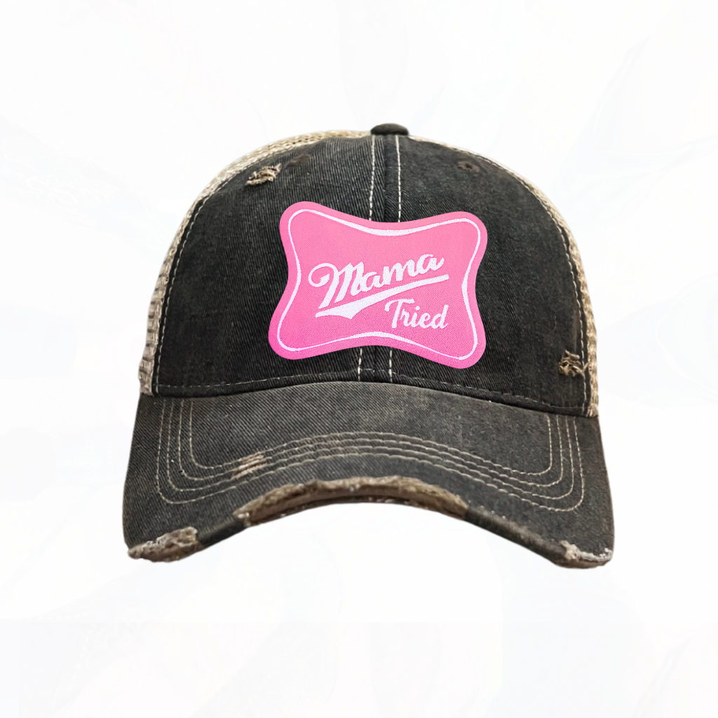 Mama Tried Pink Patch Trucker HAT