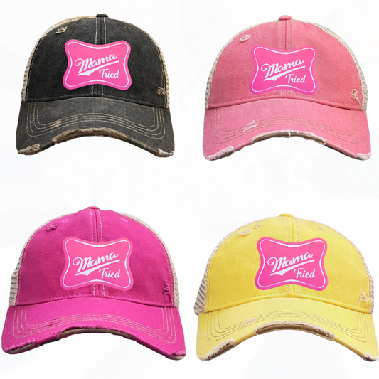 Mama Tried Pink Patch Trucker HAT
