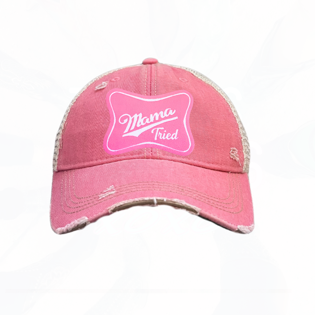 Mama Tried Pink Patch Trucker HAT