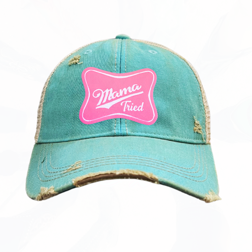 Mama Tried Pink Patch Trucker HAT