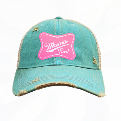 Mama Tried Pink Patch Trucker HAT