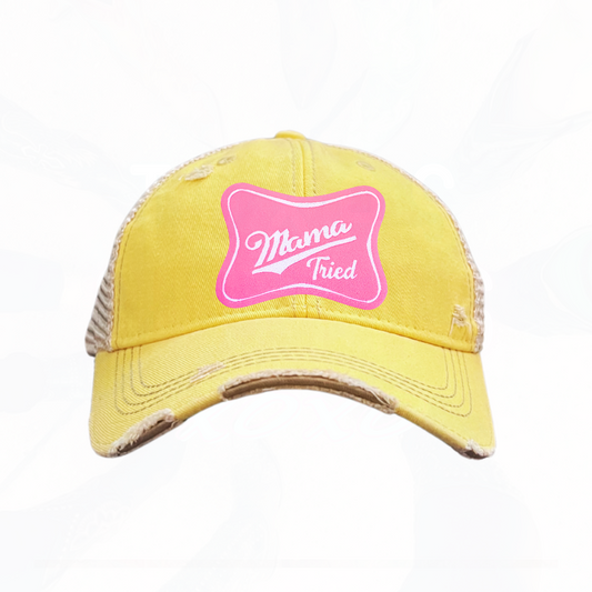 Mama Tried Pink Patch Trucker HAT