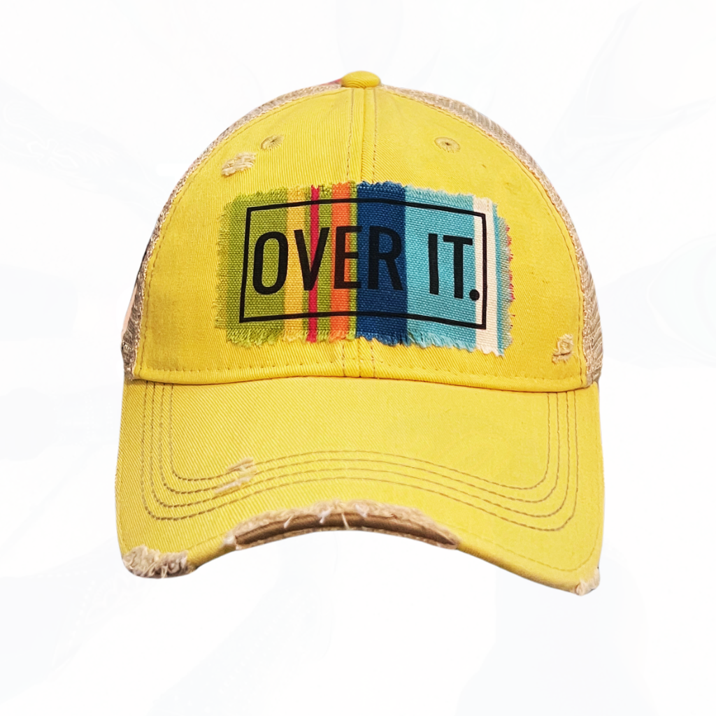 OVER IT Colorful Patch Hat Yellow