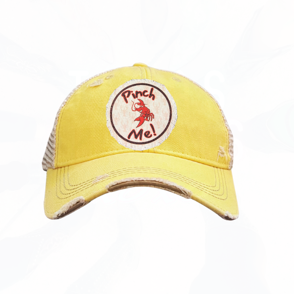 PINCH ME Crawfish Season Trucker Hats - Many Colors