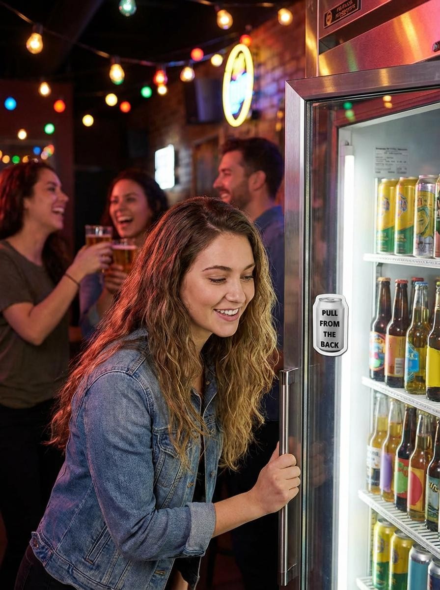 Ultra-Thin Cooler Magnets for Bars, Restaurants & Taverns – 8-Pack CANS